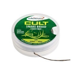 FIR TEXTIL CULT CRAP SNAKEBRAID LEADER 10m 40lb Dark Silt