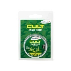 FIR TEXTIL CULT CRAP SNAKEBRAID LEADER 10m 30lb Dark Silt