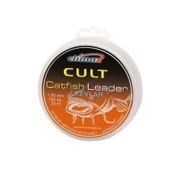 FIR CULT CATFISH KEVLAR LEADER 20m 0.80mm 80kg Olive Green