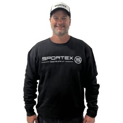 Bluză Sportex Crew Neck, Black, Large