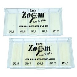 Cutie tuburi de silicon Carp Zoom, Transparent