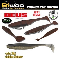 SHAD DEUS 3" 7.5cm 206 Golden Shiner