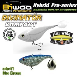 SHAD DIVINATOR KOMPACT 70 7cm 30gr 01 Blue Chrome