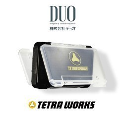 Cutie Duo Tetra Works Run Gun Case, Pearl Black/Gold Logo, 17.5x10.5x3.8cm