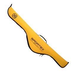 Husă individuală semirigidă Sportex EVA Rod Bag, Yellow, 1 compartiment, 128cm