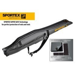 Husă semirigidă Sportex Super Safe II, Grey, 2 compartimente, 125cm