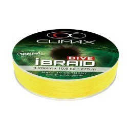 FIR CLIMAX iBRAID DIVE SINKING FLUO YELLOW 275m 0.20mm 10.6kg