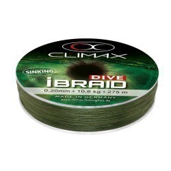 FIR CLIMAX iBRAID DIVE SINKING OLIVE GREEN 135m 0.10mm 4.1kg