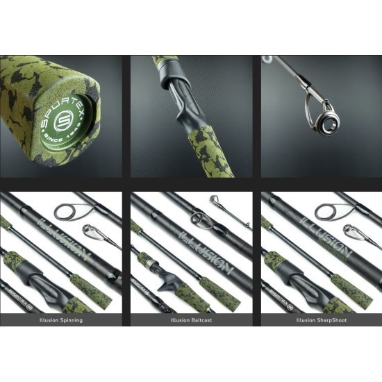 Lansetă Sportex Illusion Baitcast, 2.45m/90g, 2buc Lansetă Sportex Illusion Baitcast, 2.45m/90g, 2buc