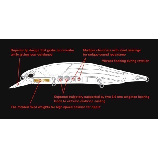 Vobler DUO Realis Jerkbait 120SP, ACC0001 Pearl Red Head, 12cm/17.7g