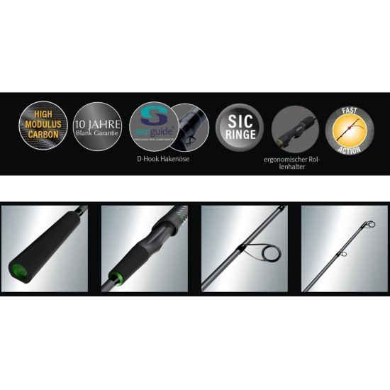 Lansetă Sportex Jig-Xpert Perch Baitcast, 1.92m/1-11g, 2buc