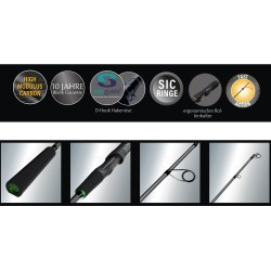Lansetă Sportex Jig-Xpert Pike Baitcast, 2.55m/28-85g, 2buc