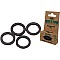 Anouri rotunde Kryston Rig Rings, Black, Large, 20 buc./plic