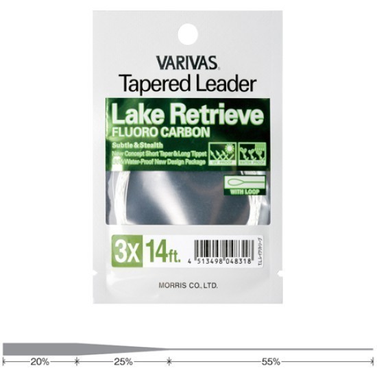 INAINTAS FLY LAKE RETRIEVE FLUORO 14ft 4X