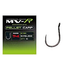 Cârlige Maver MV-R Pellet Carp, Barbless, cu ochet, Nr. 14