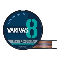 Fir textil Varivas PE 8 Marking Edition, Vivid 5 Color, 0.165mm/9.07kg/20lbs, 150m