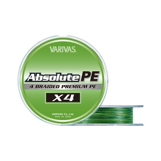 FIR VARIVAS ABSOLUTE PREMIUM PE X4 150m 0.108 mm 9.5lb Marking Green FIR VARIVAS ABSOLUTE PREMIUM PE X4 150m 0.108 mm 9.5lb Marking Green