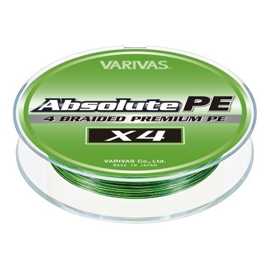 FIR VARIVAS ABSOLUTE PREMIUM PE X4 150m 0.108 mm 9.5lb Marking Green FIR VARIVAS ABSOLUTE PREMIUM PE X4 150m 0.108 mm 9.5lb Marking Green