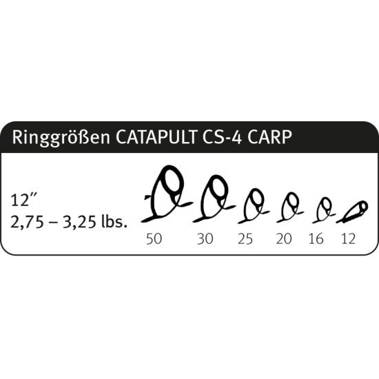 Lansetă Sportex Catapult CS-4 Carp, 3.66m/3.75lbs, 2buc
