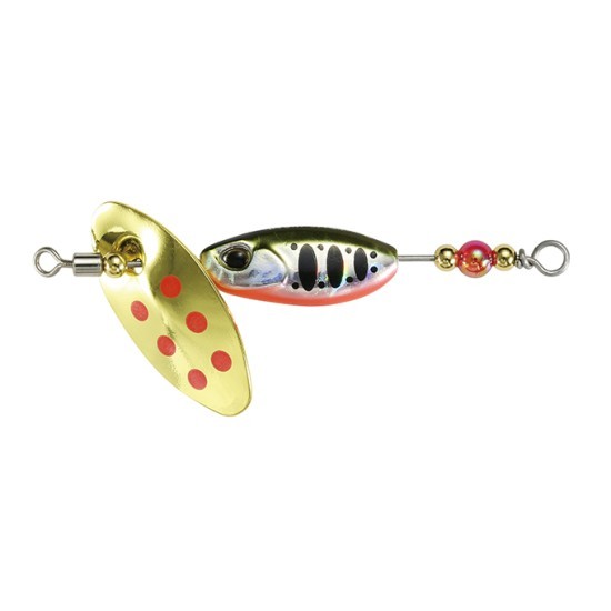 Linguriță rotativă DUO Spearhead Ryuki Spinner, PJA4068 Yamame Red Belly, 2cm/3.5g