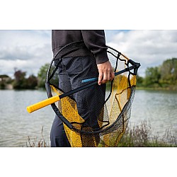 Minciog Sportex Tele Carbon Frame cauciucat, 60x50 cm, mâner 200 cm