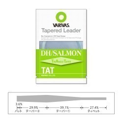 INAINTAS FLY TAPERED LEADER DH/SALAMON TAT 0X 18ft 0.285mm-0.56mm