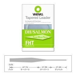 INAINTAS FLY TAPERED LEADER DH/SALAMON FHT 0X 18ft 0.285mm-0.56mm