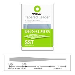 INAINTAS FLY TAPERED LEADER DH/SALAMON SST 0X 18ft 0.285mm-0.56mm