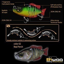 SWIMBAIT SEVEN SECTION S4" 10cm 17gr 02 Real Perch