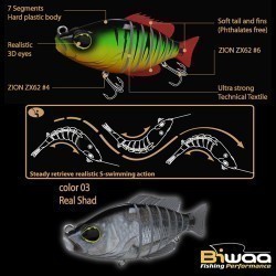 SWIMBAIT SEVEN SECTION S4" 10cm 17gr 03 Real Shad