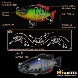 SWIMBAIT SEVEN SECTION S4" 10cm 17gr 13 Gardon Laser