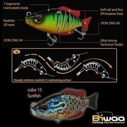 SWIMBAIT SEVEN SECTION S4" 10cm 17gr 15 Sunfish
