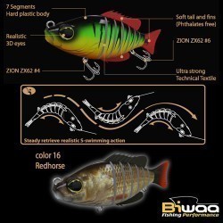 SWIMBAIT SEVEN SECTION S6" 15cm 60gr 16 Redhorse