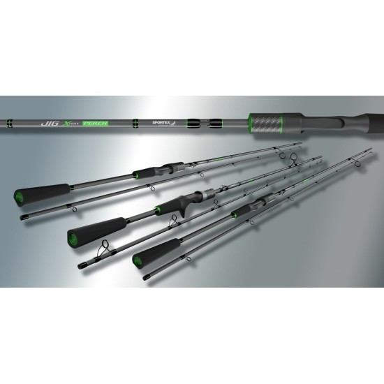 Lansetă Sportex Jig-Xpert Perch Baitcast, 1.92m/1-11g, 2buc