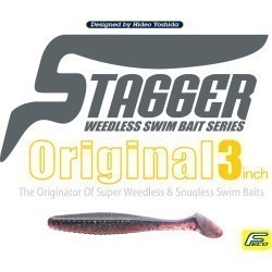 HIDE UP STAGGER ORIGINAL 3" SALT 7.6cm S-03 Silver Shad Green