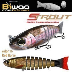 SWIMBAIT STROUT 6.5" 16cm 52gr 16 Red Horse
