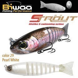 SWIMBAIT STROUT 6.5" 16cm 52gr 29 Pearl White