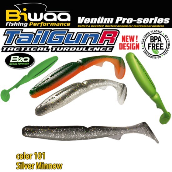 SHAD TAILGUNR SWIMBAIT 5.5 14cm 101 Silver Minnow