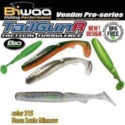 SHAD TAILGUNR SWIMBAIT 5.5 14cm 315 Neon Scale Minnow