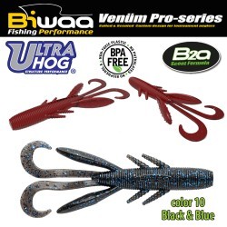SHAD ULTRA HOG 4" 10cm 10 Black & Blue