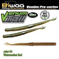 SHAD VENUM TAIL 4" 10cm 04 Watermelon Red