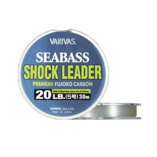 FIR VARIVAS SEA BASS SHOCK LEADER FLUOROCARBON 30m 0.470mm 30lb