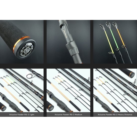 Lansetă Sportex Xclusive Feeder RS-2 Medium, 3.95m/95-165g, 3+3buc