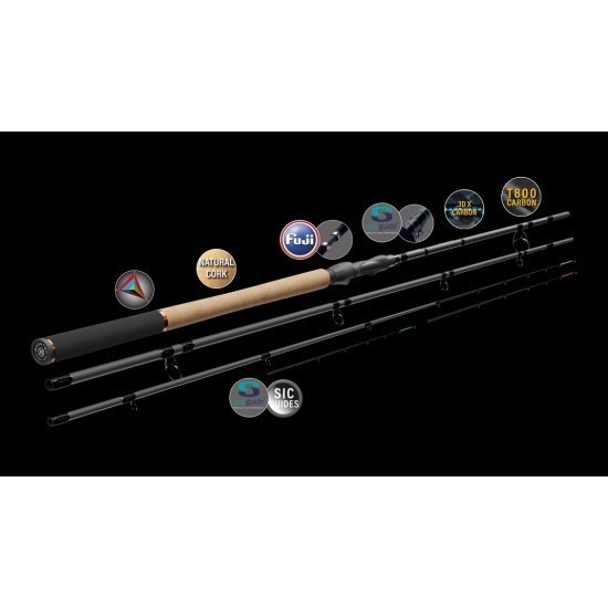 Lansetă Sportex Xclusive Feeder RS-2 Medium Light, 3.90m/65-125g, 3+3buc