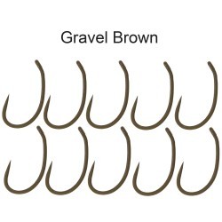 Cârlige Korda Kaptor Kurv Shank Barbless, Gravel Brown, Nr.10, 10buc/plic