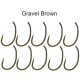 Cârlige Korda Kaptor Kurv Shank Barbless, Gravel Brown, Nr.12, 10buc/plic