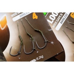 Riguri Korda Wide Gape X Loops Barbless, Nr.8/18lbs, 3buc/plic