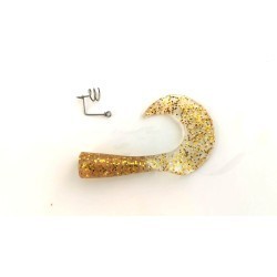 Coadă de rezervă vobler Strike Pro Wolf Tail Jr, Gold Glitter