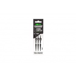 Montură leadcore Korda Kable Hybrid Lead Clip, Weed Silt, 50cm, 3buc/plic