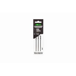 Montură leadcore cu anou Korda Kable Ring Swivel, Gravel, 50cm, 3buc/plic
